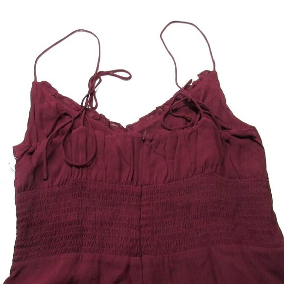 NWT Reformation Embry in Plum Tie Strap Georgette Midi Tank Dress 10 - Picture 6 of 6